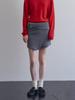 Tinnit Cashmere Wool Blend Wrap Skirt_Gray