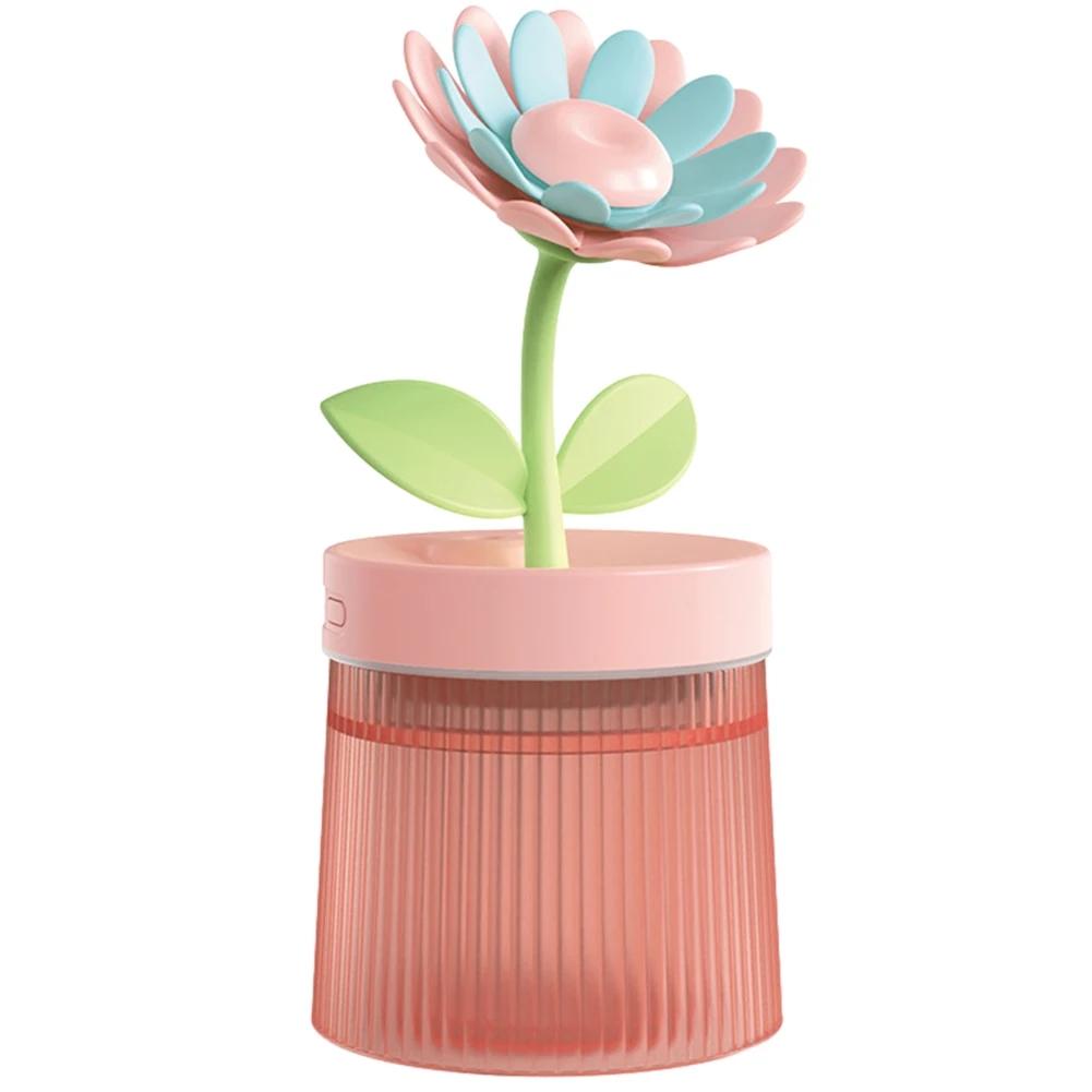 Zvlhčovač vzduchu Flower Malý sprej Hydratace Domácnost Tichá ložnice Stolní přenosný automobil USB Aromaterapeutické zvlhčovače Difuzér