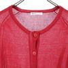SEE BY CHLOE Linen Blend Long sleeve knit cardigan Red series Women Used