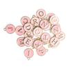 26pcs / Bag   English Letter Pendant Metal Round Pendant for Jewelry Making Craft