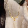 Dreamlike Lily of the Valley Tassel Necklace: Modern Chinese Craftsmanship for Women, Light Luxury, Clavicle Chain