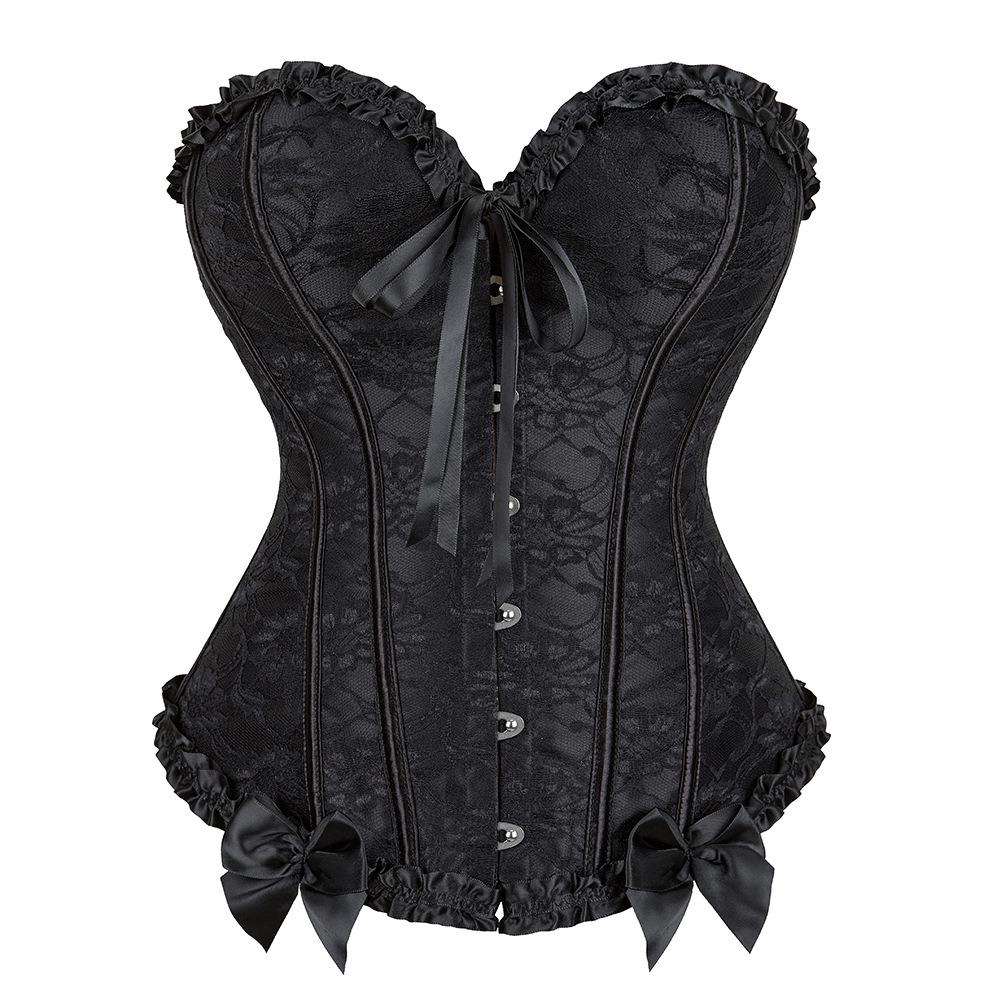 Sensual Lace Overbust Corset Bra - Body Shaping and Stylish Design