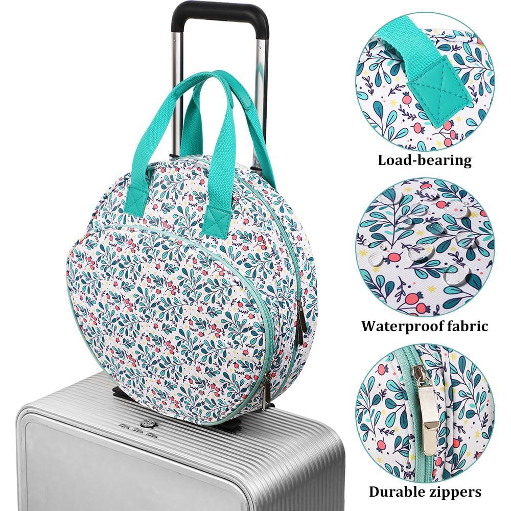 Embroidery Kit Organizer Bag Multi-Layer Oxford Storage Bag with Zipper Pockets for Cross Stitch Threads & Craft Supplies