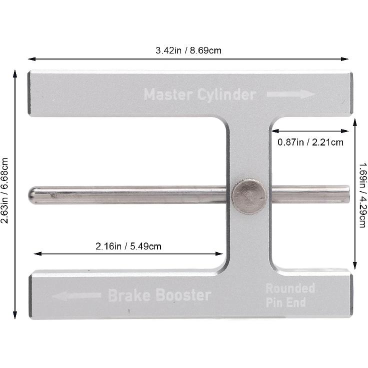 Brake Adjustment Tool, Precision Adjustable Magnetic Core Brake Booster Regulator for Classic Car Restoration 1968-1976 DIY Mechanics and
