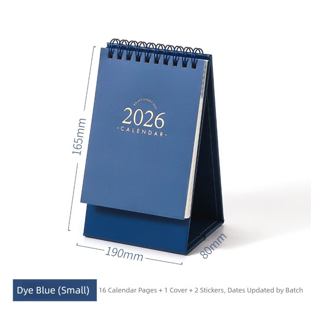 

Simple Coil 2026 Desk Calendar Portable Desktop Decoration Schedule Planner Mini Calendar Office School Supplies