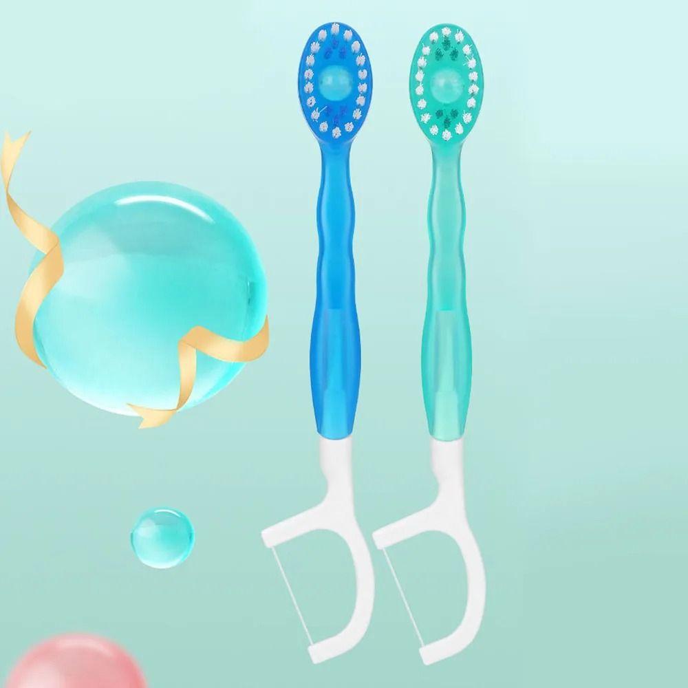 26Pcs Oral Care Mini Travel Toothbrushes 5 In 1 Toothbrush with Freshening Bead on-The-Go