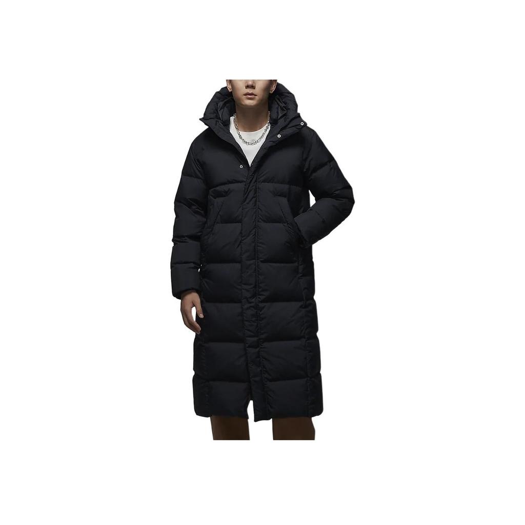 Jordan Flight Fashion Long Sleeve Zipper Hooded Warm Down Jacket Men Jackets Black FV7270-010