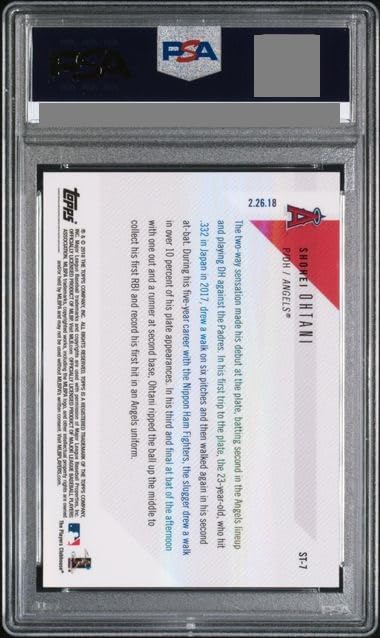 [PSA Authenticated] 2018 TOPPS NOW #ST-7 Shohei Ohtani 02/26/2018 Spring Training (PSA5)