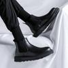 italian  designer men chelsea boots luxury fashion platform shoes party prom dress cowboy genuine leather boot ankle botas