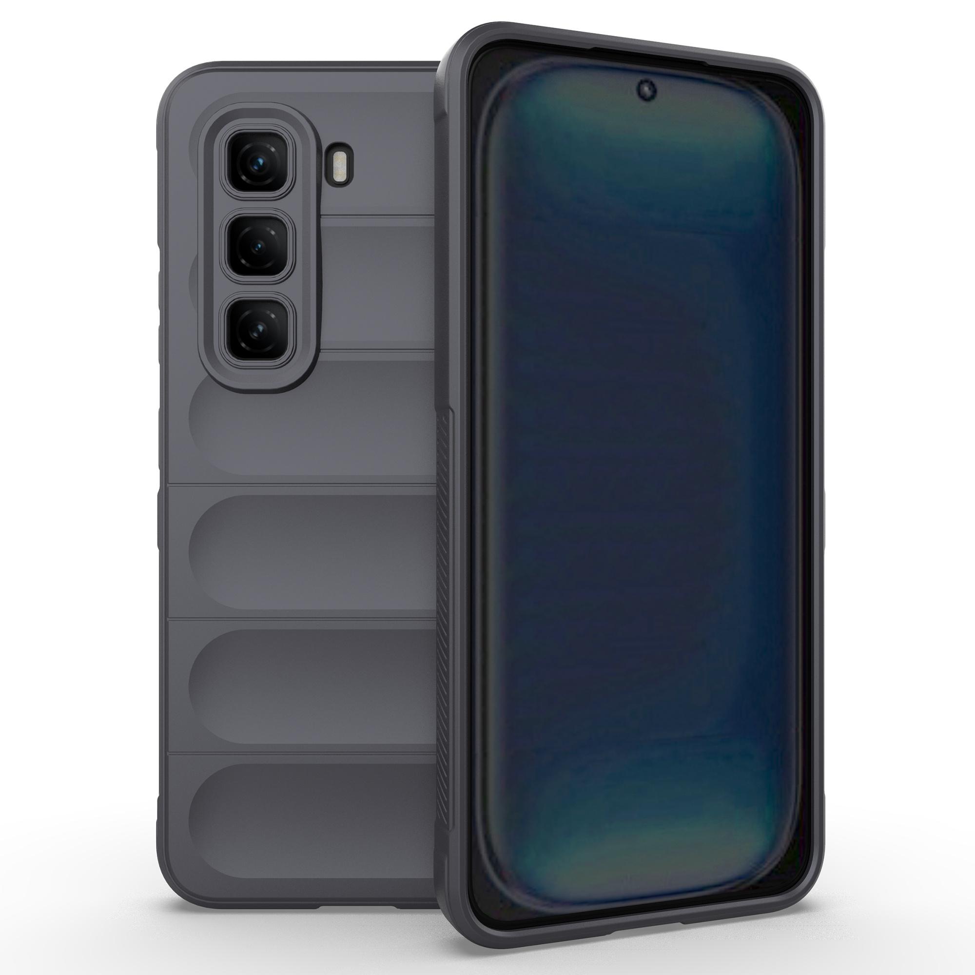 

Чохол для Infinix Hot 50 Pro 4G Протиударний М який TPU Міцний Чохол на Задню Панель Телефону Dark Grey