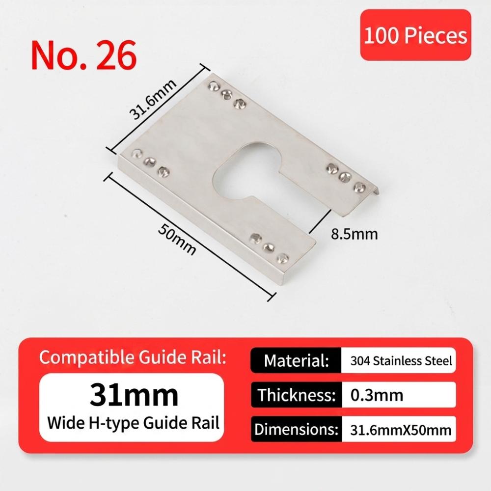 100PCS High Temperature Resistant Solar Panel Spacer Solar Grounding Clip Washer  Photovoltaic