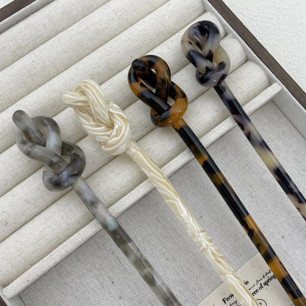 Einfaches Neues Design Temperament Antiker Wind Haarnadel Retro 18,5 cm Lang Schildpatt Acetat Haarnadel Haarschmuck