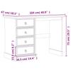 Makeup Table Corona 104 x 47 x 75 cm Solid Pine Wood