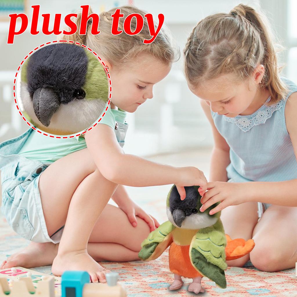 Cute Parrot Hand Puppet Plush Toy Suitable For Children As A Gift