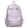 Versatile Bowknot Lightweight School Backpack for Junior and High School Students, Large Capacity, Stylish
