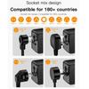 4 USB Ports Universal Travel Adapter High Speed Fast Charging Adapter  Worldwide Use