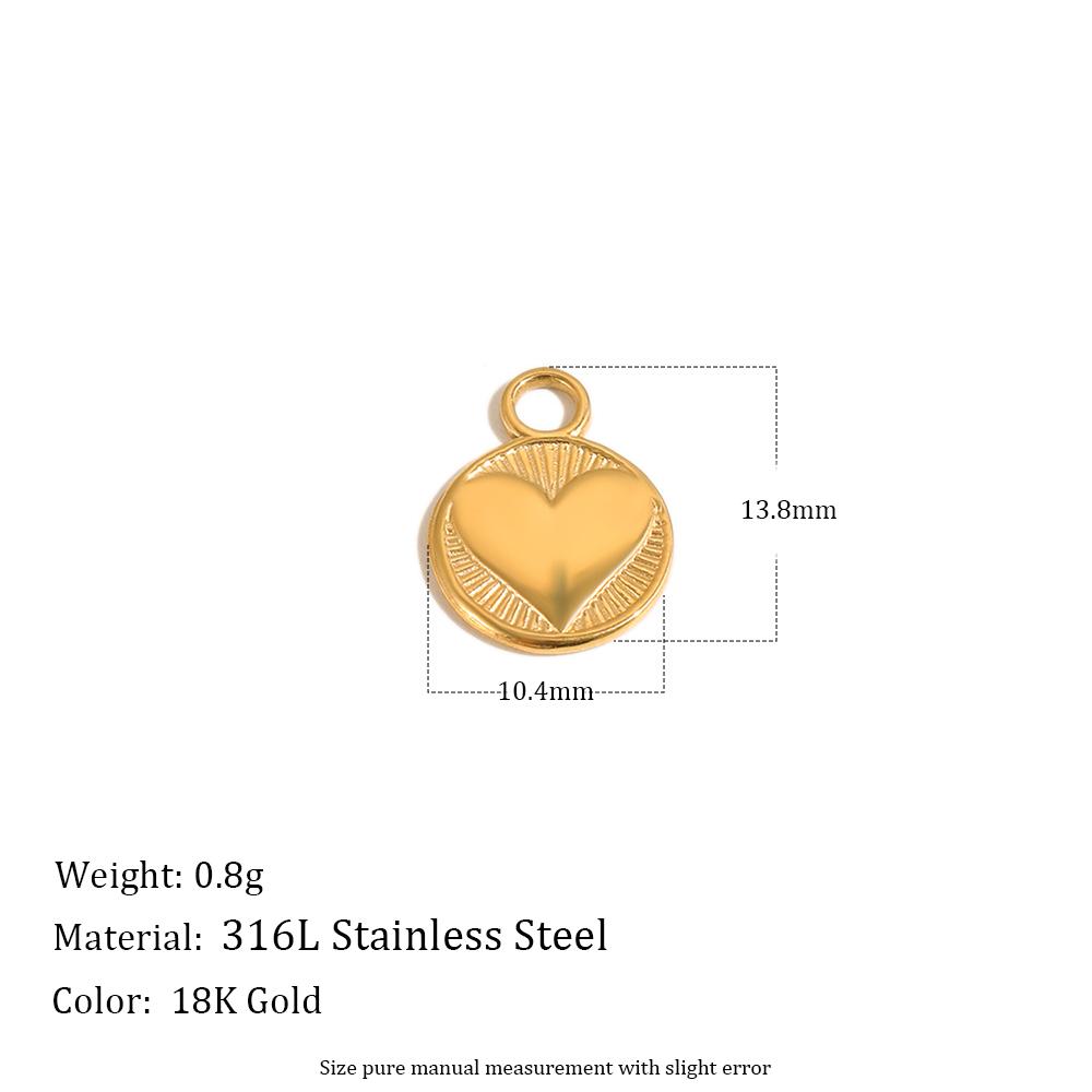 

MamacitaSlay 316L Stainless Steel Vintage Geometric Charms 18K Gold Plated Waterproof Pendant Jewelry For Necklace Bracelet DIY