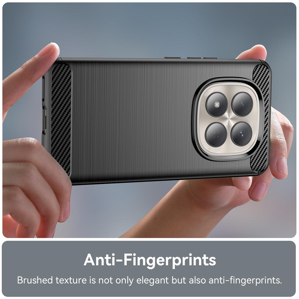 Voor Xiaomi Redmi Note 15 Pro 4G (Globaal) Hoes Beschermende Telefoonhoes Koolstofvezel Textuur Geborsteld