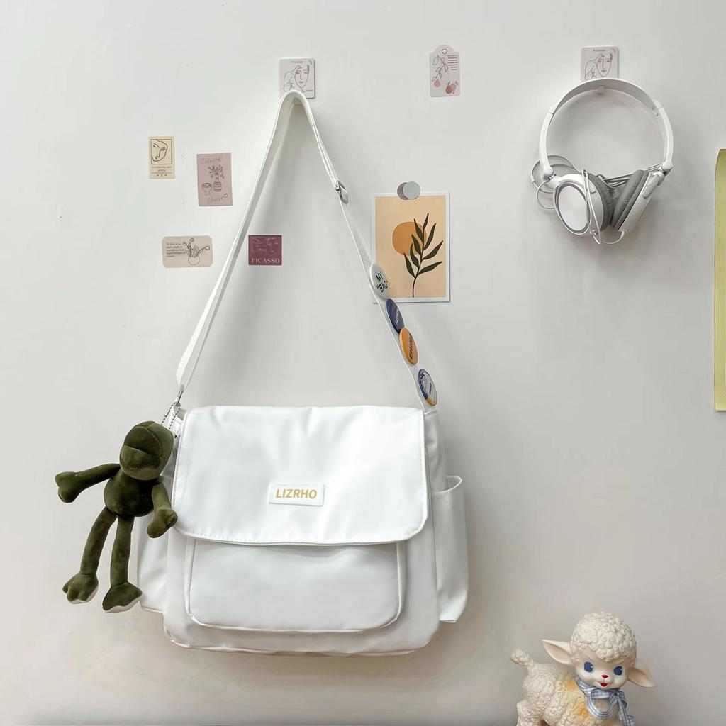 Studenten Umhängetasche Klasse lässiger Rucksack Schultertasche Tasche weiblich Harajuku Retro Postman Tasche männlich