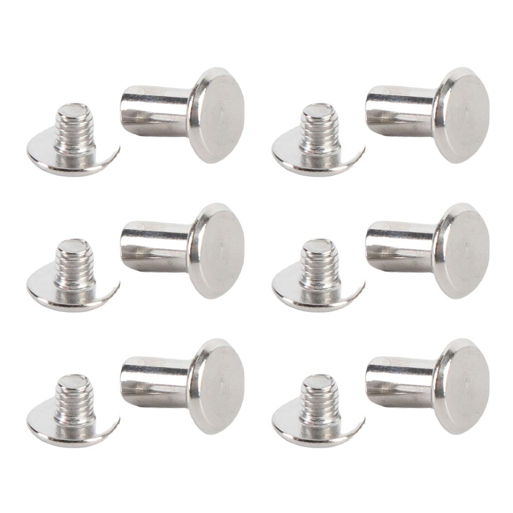 50 Sätze Nieten und Schrauben M4 5x9x9,5mm Edelstahl Flachrundkopf Nietbolzen-Set zum Binden