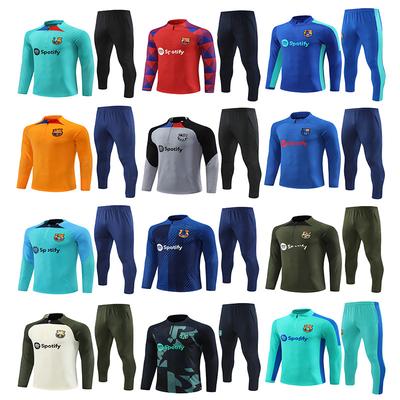22/24 Paris Chelsea Arsenal Inter Atletico Madrid A Survêtement de Football Ensemble Maillot de Football Enfant Adulte