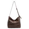 Retro fashion large-capacity shoulder bag women's new autumn trendy casual tote bag textured underarm bag