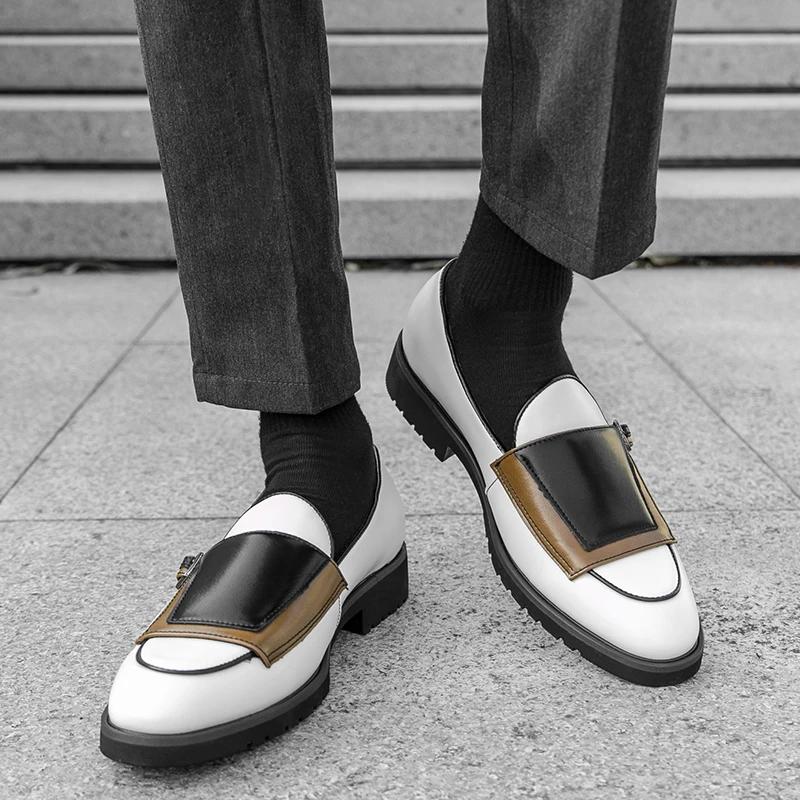 Herren Flache Designer Schuhe Runde Zehe Lässig Leder Business Kleiderschuhe Neu Outdoor Rutschfest Lässig Rutschfest Business Schuh