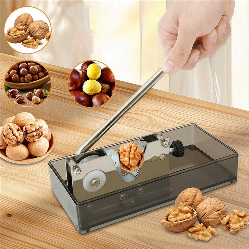 AB34-Nötknäckare För Valnöt Mandel Hasselnöt Kastanj Valnötknäckare Tång Nötknäppare Verktyg Pekannötknäckare