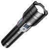 High Power Zoomable LED Flashlight, USB Rechargeable Torch with Power Indicator, Ultra Bright Long Range Lamp for Outdoor Camping