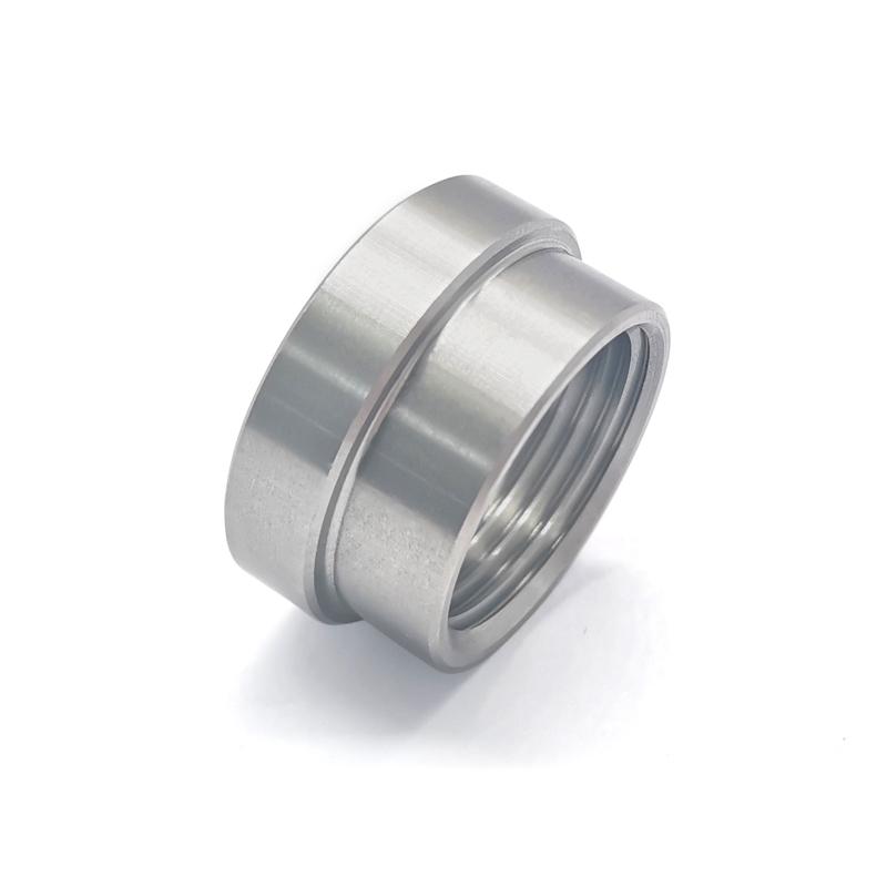 M20x1.5 Stainless Steel 304 Mounting Nut, Featuring a Stepped Welding Head and Internal Threads, Universal Automotive Component
