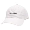Calvin Klein CK Baseball Logo and Bright White One Size Cap, Embroidery, Cotton, Men's Women's, 4D5003G, (110), [Used]