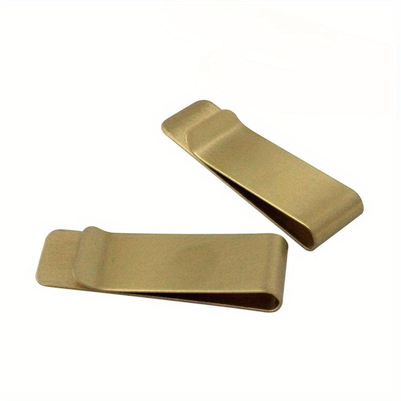 5pcs High Quality Brass Money Clip Cash Clamp Holder Portable Money Clip Wallet Purse for Pocket Metal Money Holder