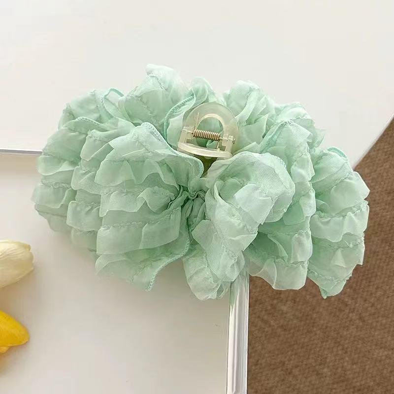 Elegante Retro-Frische Wolkenblasen-Schleifen-Haarspange: Große Haarklammer für Hinterkopf