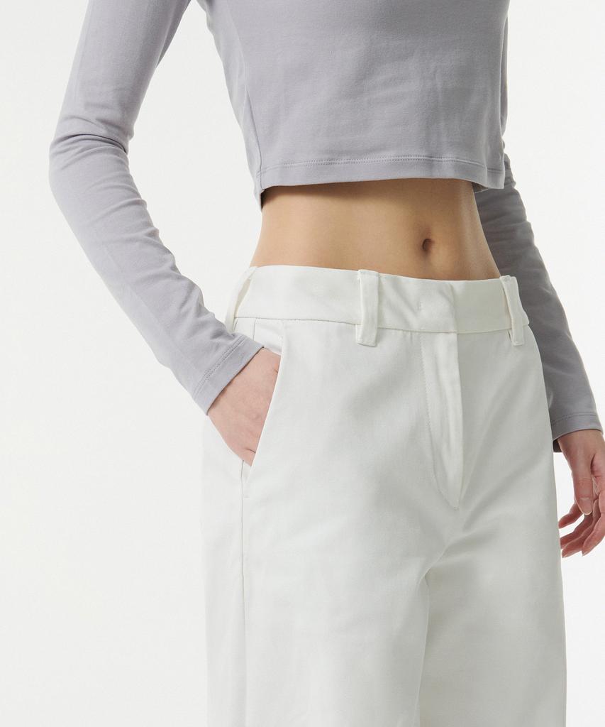MUSINSA STANDARD WOMAN Women'S Heavyweight Cp Regular Fit Chino Pants [White]