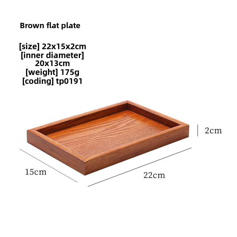 

**Прямоугольный деревянный поднос для чая в японском стиле**