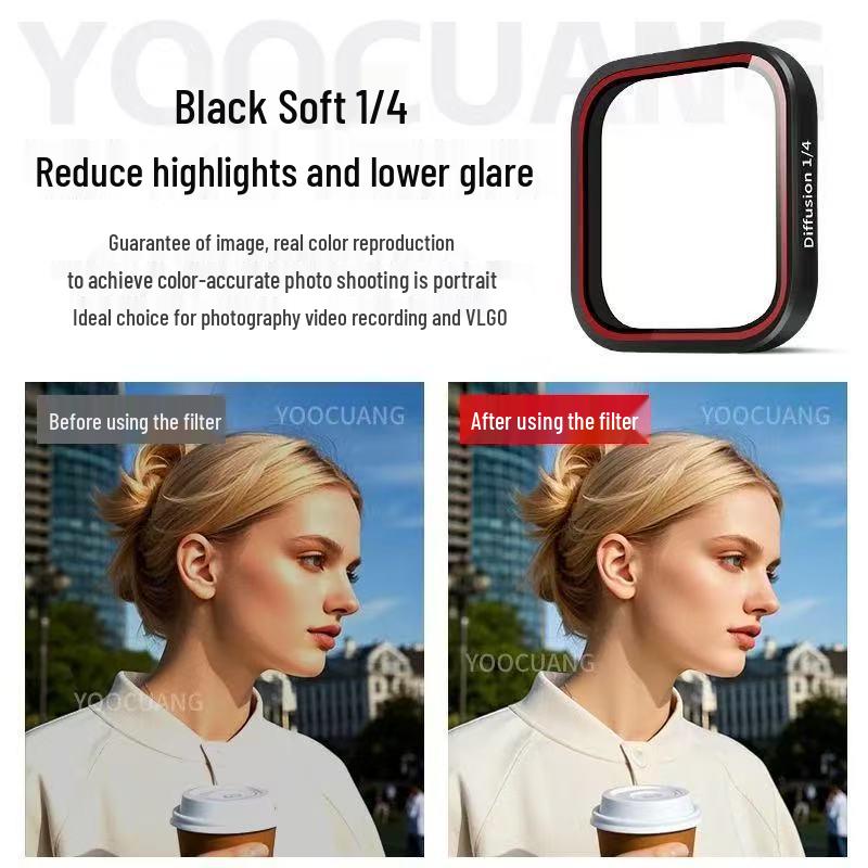 Insta360 Ace Pro 2: Нейтрально-серый фильтр, Поляризационный фильтр CPL, Защита от УФ-излучения.