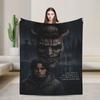 Black Phone 2 Movies Blanket Picnic Flannel Bedding Throws For Couch Chair Soft Warm Custom Quality Bedspread Birthday Gift