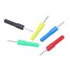 2 Sets J.20013 Multimeter Testing Probes 4mm Safety Socket 5 Colors Maintenance Tools