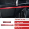 Set Glossy Red Carbon Fiber Car Inner Door Strip Sticker For 4Runner 2010-