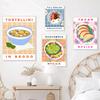 English Breakfast Retro Druck Kitchen Decor Food Art Wall Canvas Painting Room Home Decor Vintage Guacamole Tacos Modern Poster