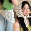 Hair Accessories Hair Scarf Hollow Out Triangle Headbands Stylish Knitted Headscarf  Daily Wear