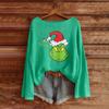 Women's Fashion Long Sleeve Christmas Snowman Snowflake Print Jacket Cardigan