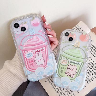 Cute Bear Soft TPU Case For IPhone 15 Infinix Tecno Spark Redmi Note 12 Note 11 Pro Samsung S23 Ultra S24 A53 A52 Realme C53 C55 OPPO Vivo Cover