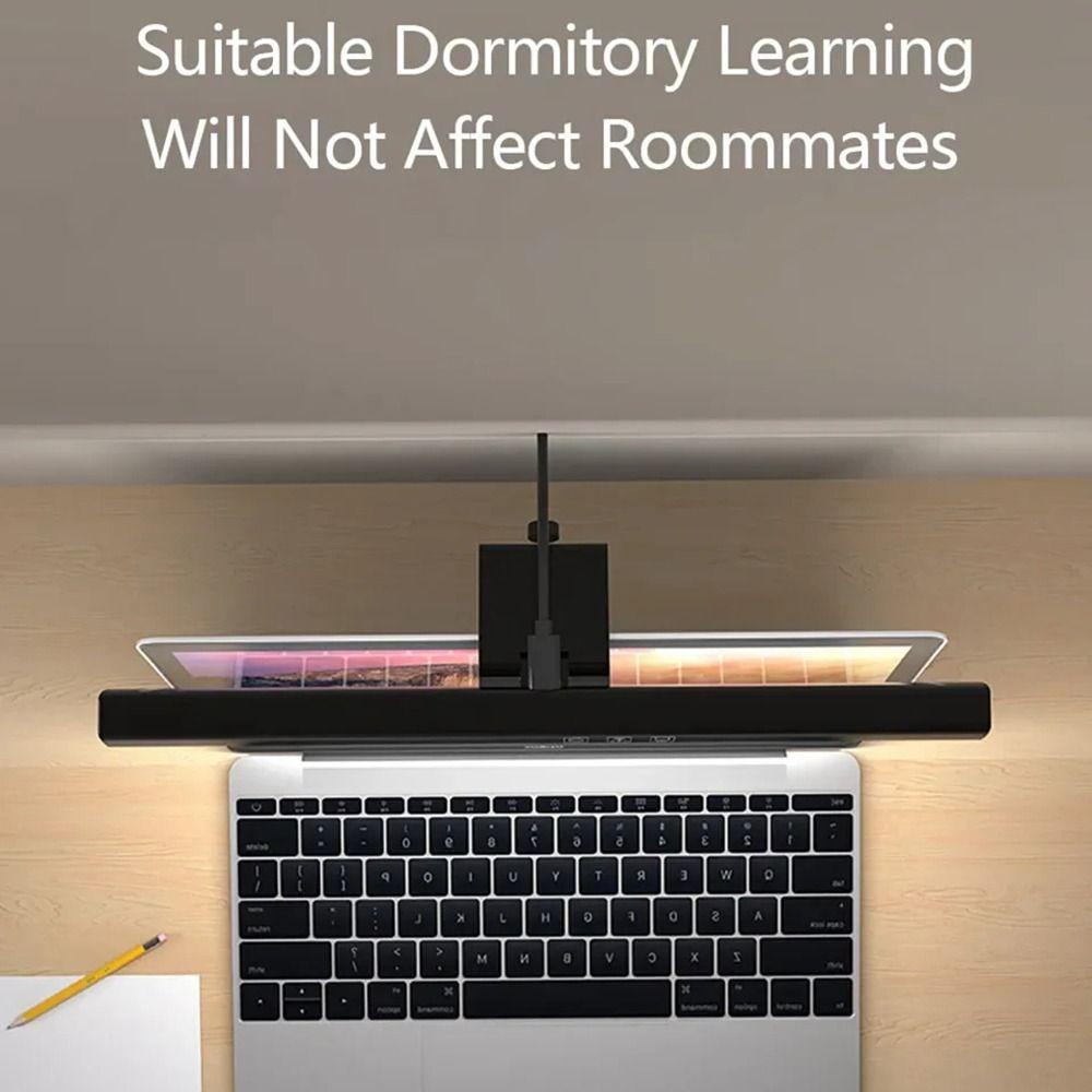 Eyes Protection Computer Screen Light Bar Stepless Dimming Laptop Clip Light  Dormitory