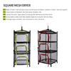 Camping Dry Net 4 Layer Foldable Drying Rack with Carry Bag Multifunctional Mesh Storage Basket for Outdoors Camping