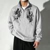 Men's Golf Quarter-Zip Sweatshirt, High-Neck Sweatshirt, Lightweight Sun-Protective Men's Long-Sleeve Golf Shirt