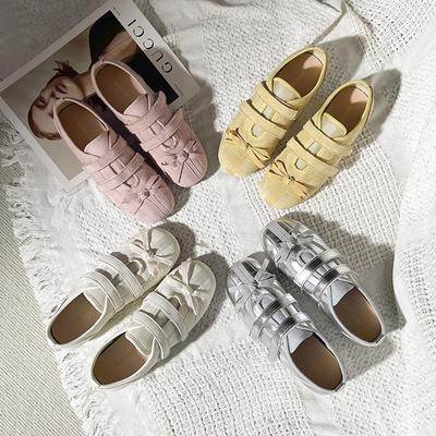 Fashion Fashion Versatile Woman Shoes 2025 Spring New Round Flat Shoe Simple Retro Women's Sneaker  Anti Slip Mary Jane Shoes Zapatillas