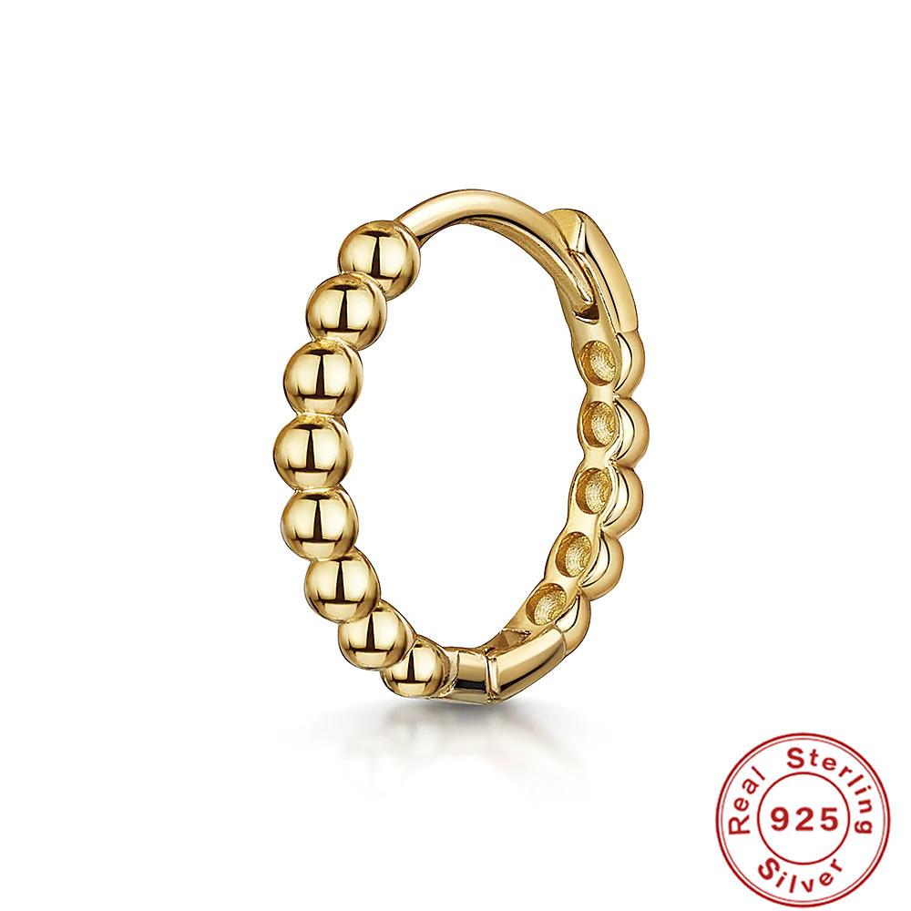 S925 Sterling Silver Cartilage Piercing Zircon Diamond Earrings Ear Buckle Earrings Earbone Ring Hipster Earrings