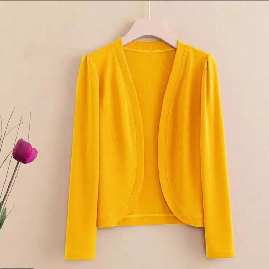 Women's Casual Solid Color Cardigan Top Solid Color Jacket