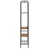 Clothes Rack with Shelf Rustic Wood Look 60 X 30 X 171 Cm Engineered Wood
